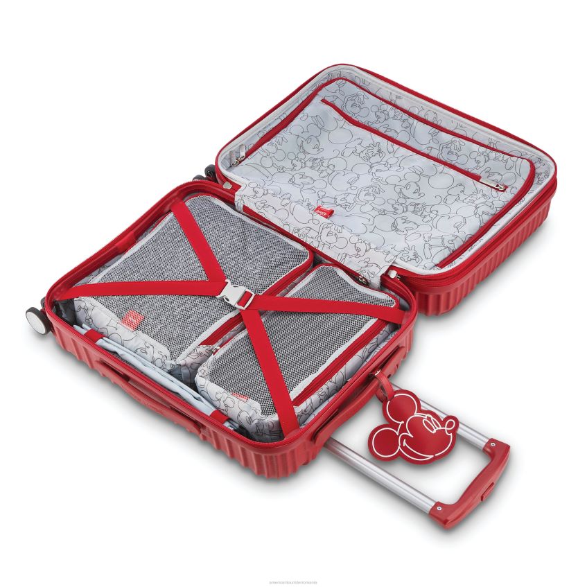 American Tourister Geanta - mickey red American Tourister spinner Disney 20\'\' bagaje 46N2LR54