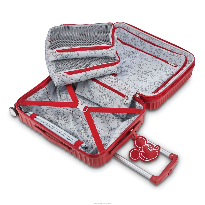 American Tourister Geanta - mickey red American Tourister spinner Disney 20\'\' bagaje 46N2LR54