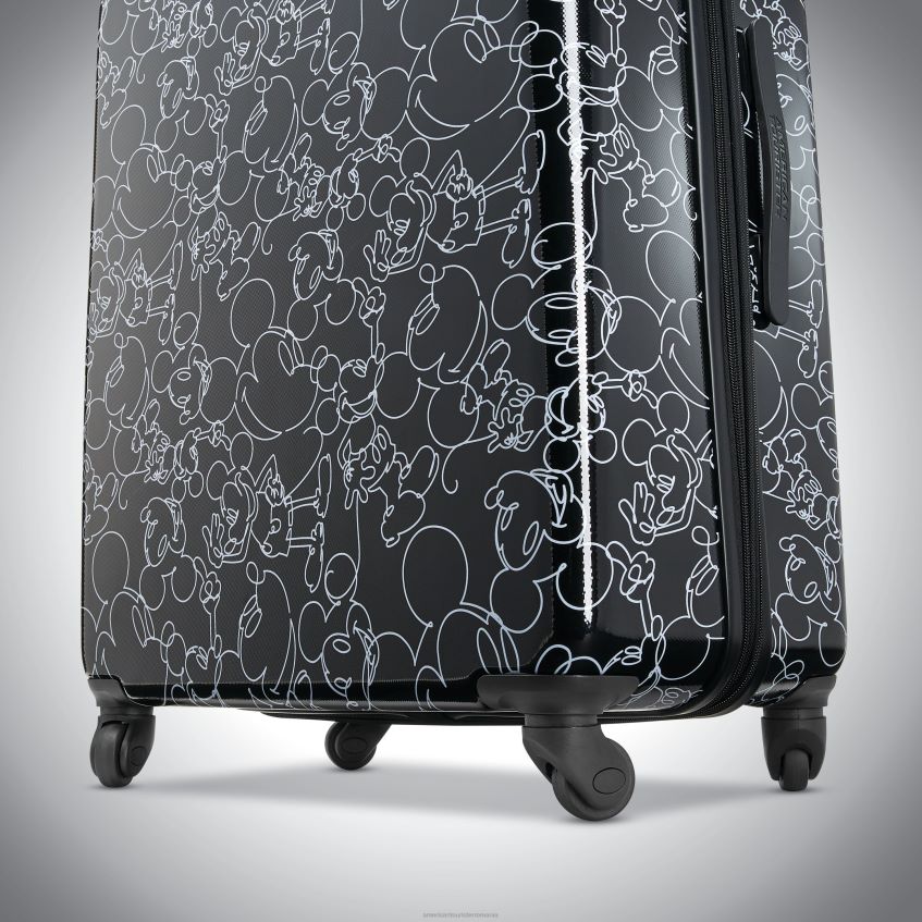American Tourister Romania - mickey mouse multi fata American Tourister disney mickey scribble 20\'\' spinner bagaje 46N2LR100