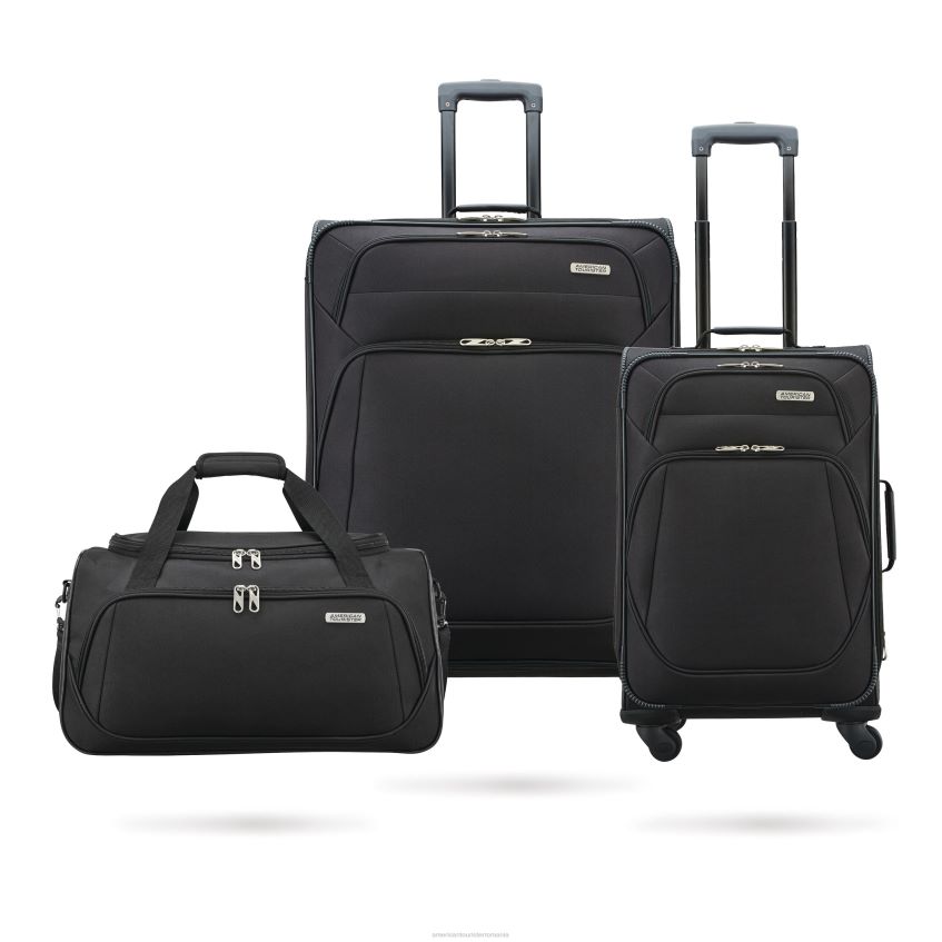American Tourister Geanta - negru American Tourister Stack-it set de 3 piese bagaje 46N2LR12