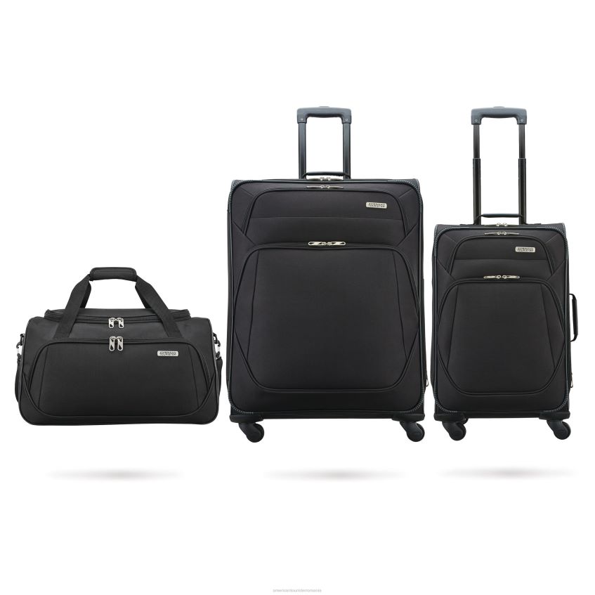 American Tourister Geanta - negru American Tourister Stack-it set de 3 piese bagaje 46N2LR12
