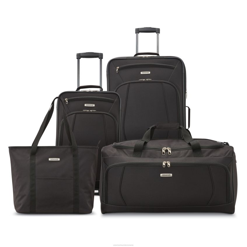 American Tourister Geanta - negru American Tourister set de 4 piese riverbend bagaje 46N2LR18