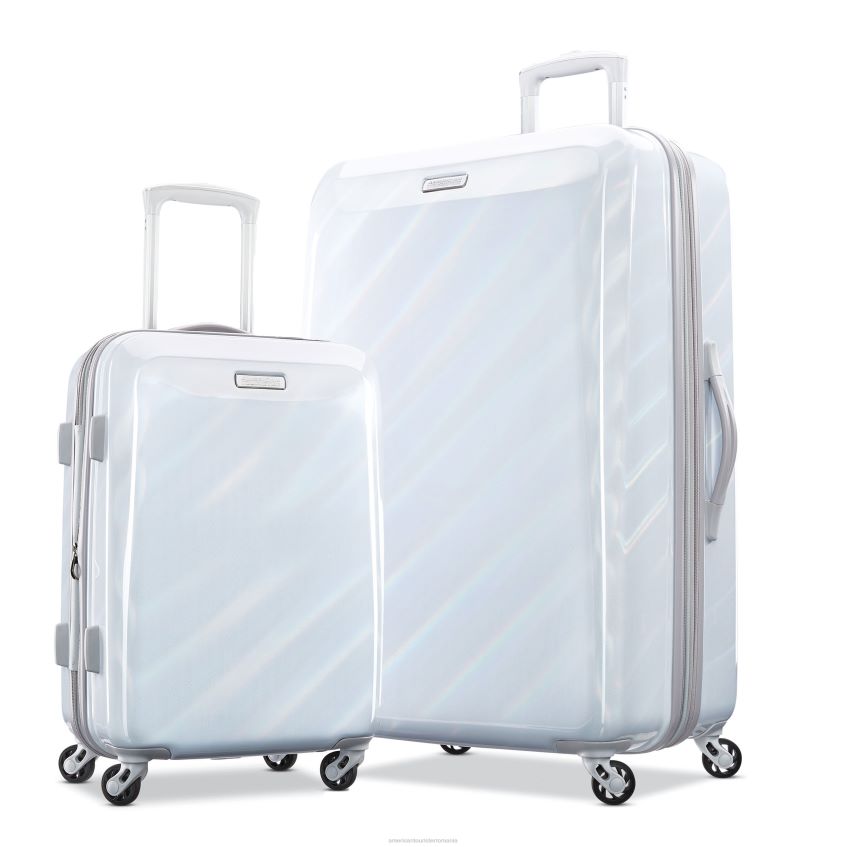 American Tourister Romania - alb irizant American Tourister set 2 piese moonlight (co/l) bagaje 46N2LR22
