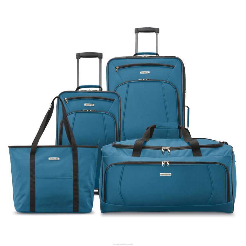 American Tourister Romania - albastru teal American Tourister set de 4 piese riverbend bagaje 46N2LR19