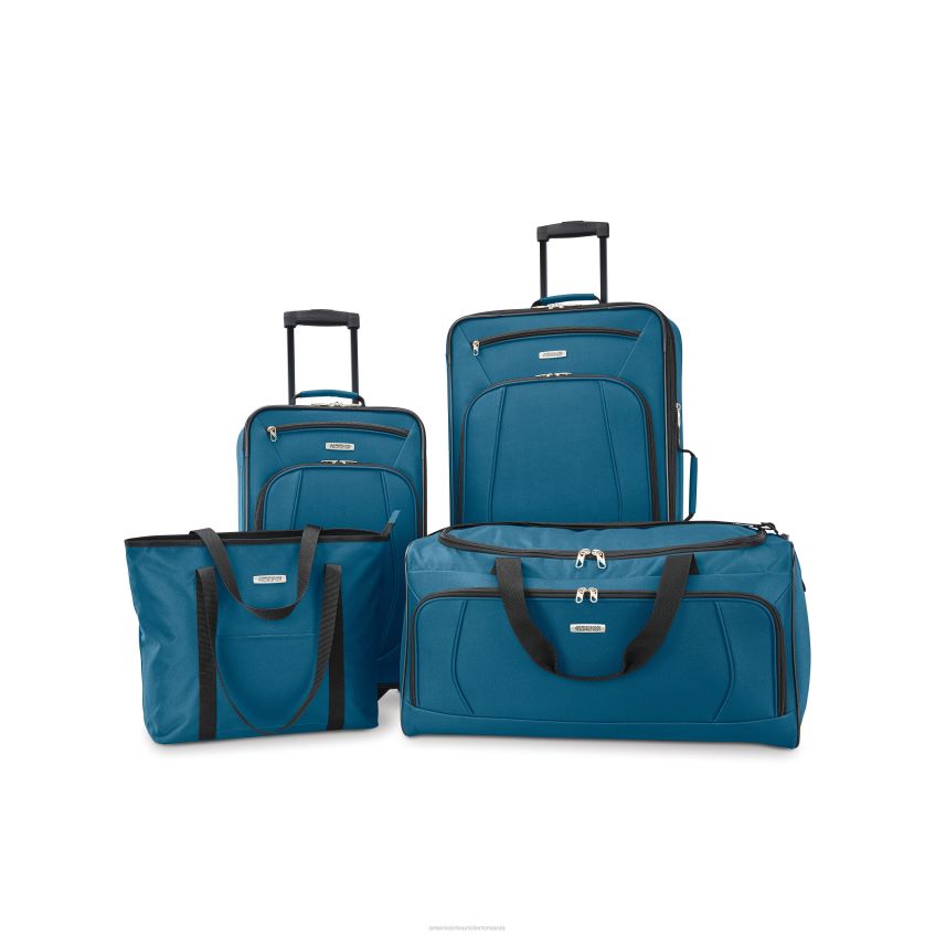 American Tourister Romania - albastru teal American Tourister set de 4 piese riverbend bagaje 46N2LR19
