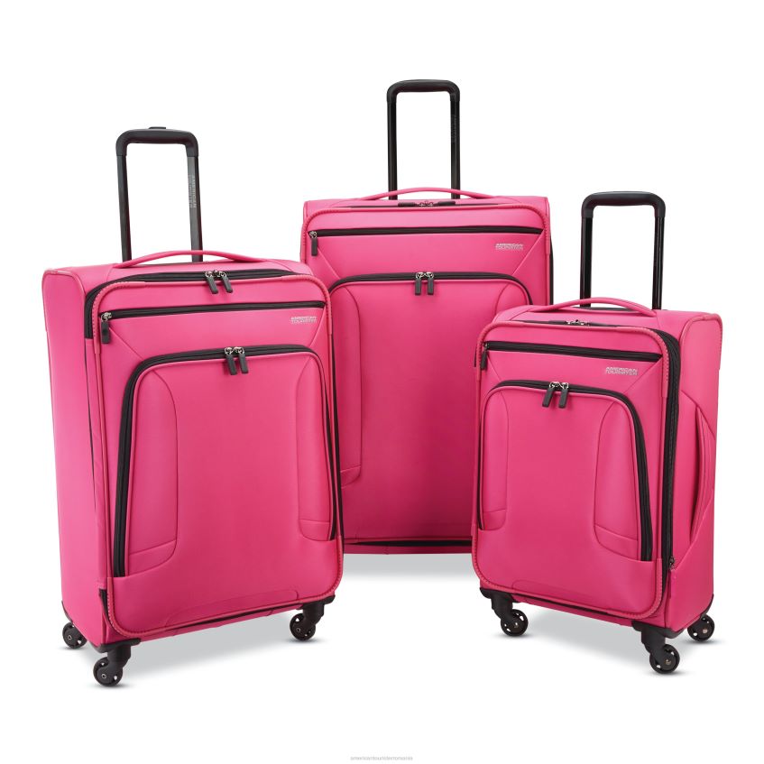 American Tourister Romania - roz American Tourister 4 kix set de 3 piese bagaje 46N2LR79