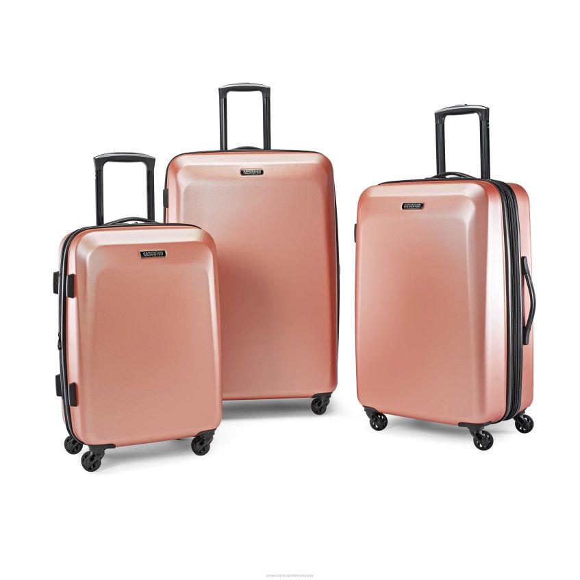 American Tourister Rucsac - aur trandafir American Tourister set de 3 piese la lumina lunii bagaje 46N2LR134