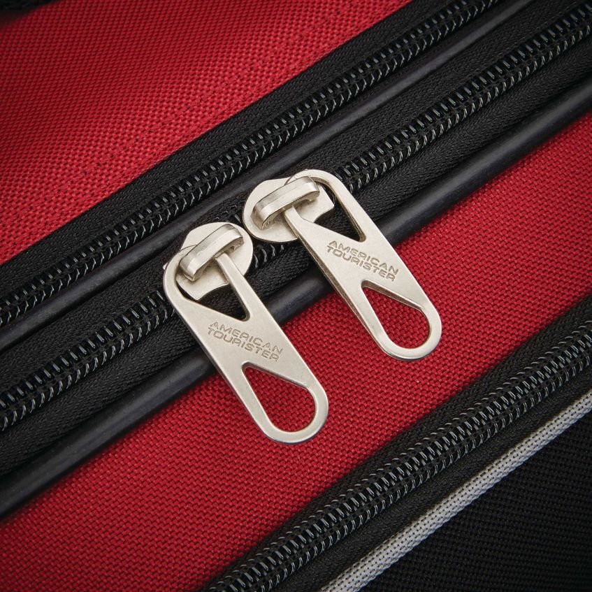 American Tourister Rucsac - roșu/negru American Tourister set fieldbrook xlt 4 piese bagaje 46N2LR92
