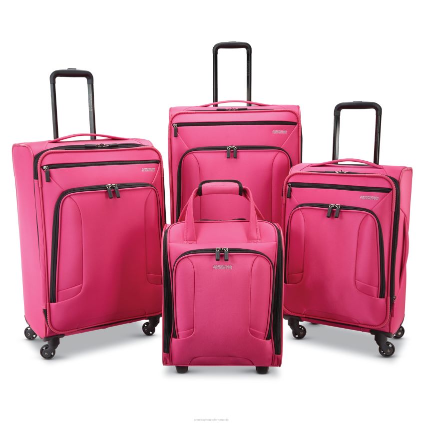 American Tourister Rucsac - roz American Tourister 4 kix set de 4 piese bagaje 46N2LR41